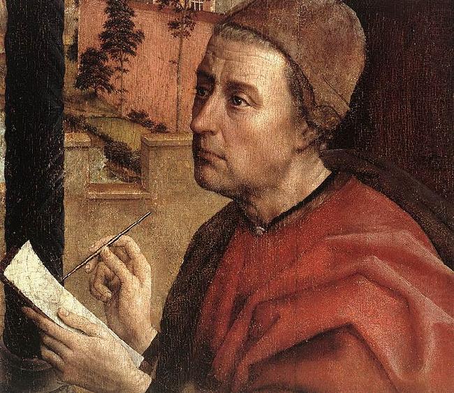 St Luke Drawing a Portrait of the Madonna, Rogier van der Weyden